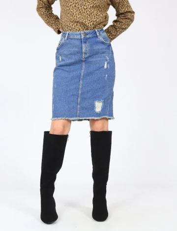 Fusta Zara, albastru Albastru