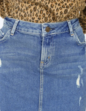 Fusta Zara, albastru Albastru