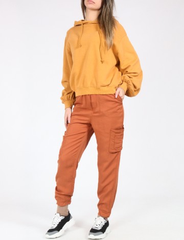 Pantaloni Zara, maro