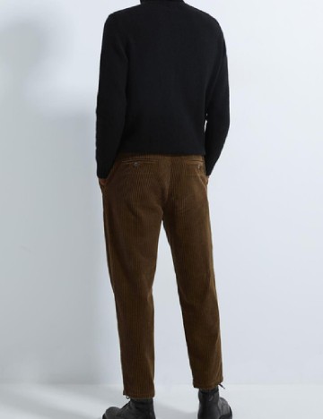 Pantaloni Zara, maro