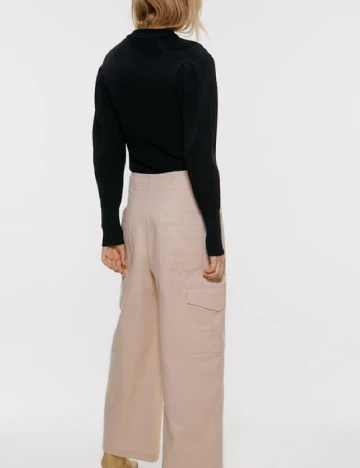 Pantaloni Zara, crem Crem