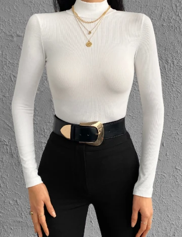 Bluza SHEIN, alb Alb