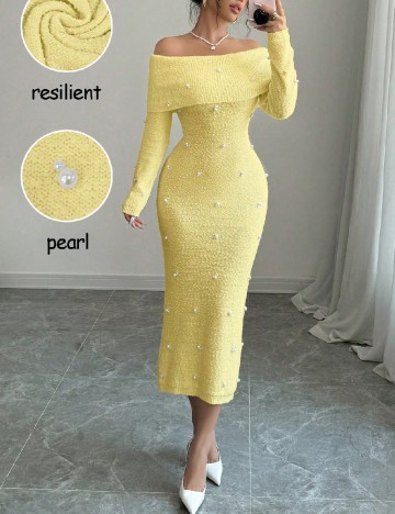 
						Rochie lunga SHEIN, galben