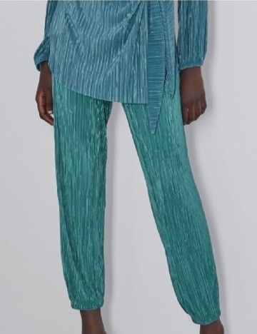 
						Pantaloni Zara, turcoaz