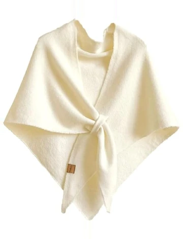 Fular SHEIN, ecru Alb