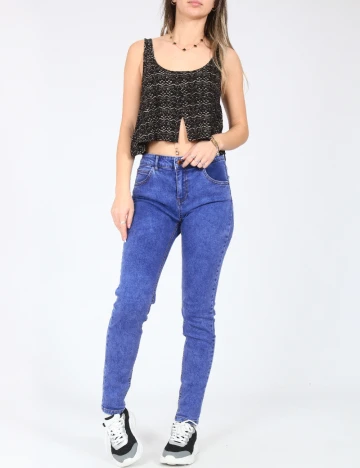 Blugi Pull&Bear, albastru Albastru