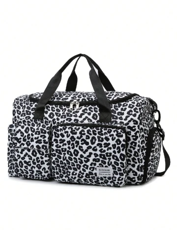 Geanta SHEIN, alb/negru Negru