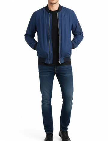 Jacheta Zara, albastru Albastru