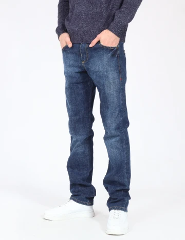 Blugi Zara, albastru Albastru