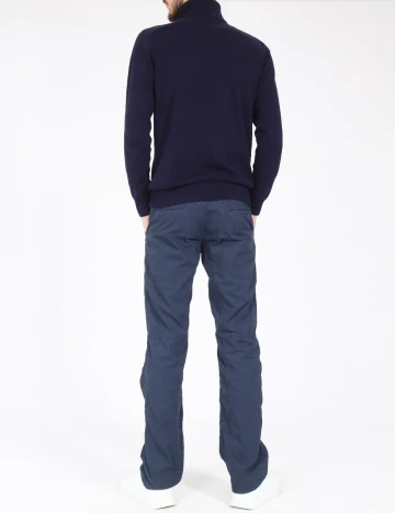 Pantaloni Zara, bleumarin Albastru