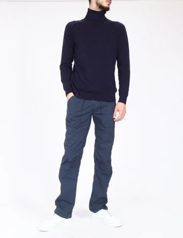 Pantaloni Zara, bleumarin Albastru