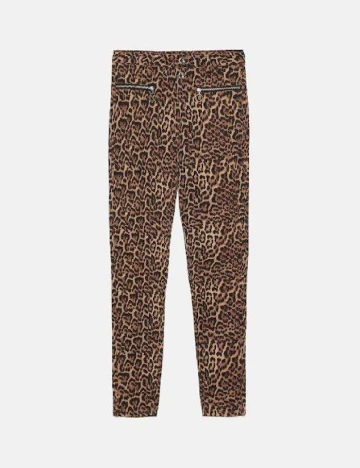 Pantaloni Zara, animal print Animal print