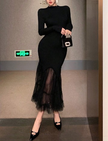 
						Rochie medie Dazy, negru