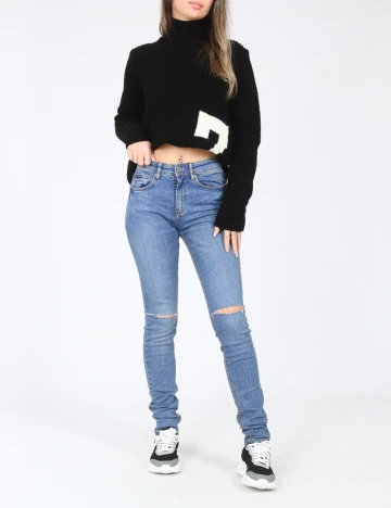 Blugi Pull&Bear, albastru Albastru