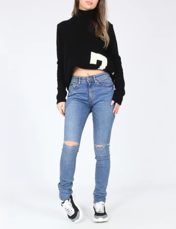 Blugi Pull&Bear, albastru Albastru