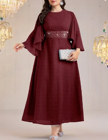 Rochie medie SHEIN CURVE, visiniu Rosu