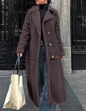 
						Palton SHEIN, maro