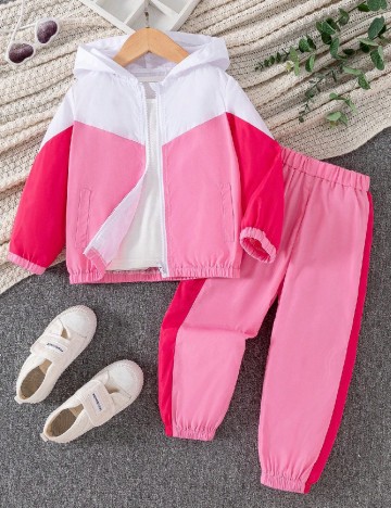 
						Compleu Shein Kids, roz/alb