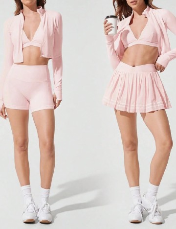 Bluza GLOWMODE, roz pudra