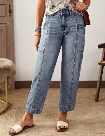 Blugi SHEIN, albastru Albastru