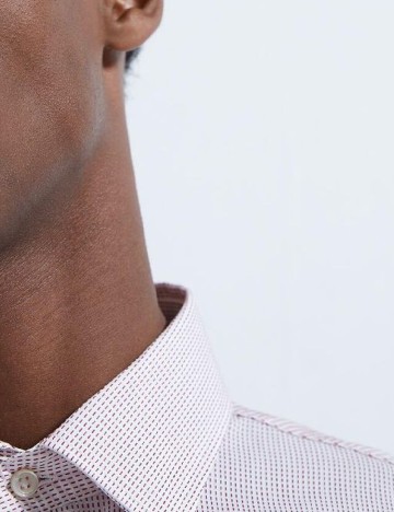 Camasa Zara, alb/rosu