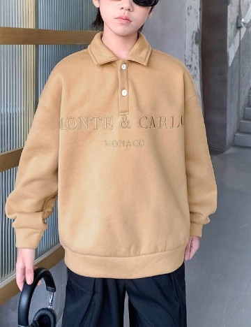 
						Bluza Shein Kids, maro deschis