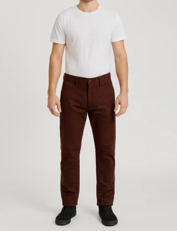 Pantaloni Pull&Bear, maro Maro
