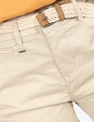 Pantaloni Pull&Bear, bej Crem