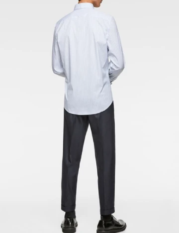 Camasa Zara, albastru/alb Albastru