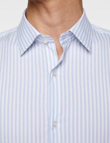 Camasa Zara, albastru/alb