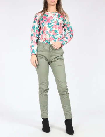 Pantaloni Pull&Bear, verde Verde