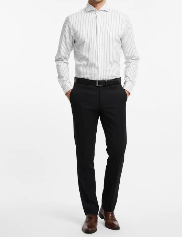 Camasa Zara, alb Alb