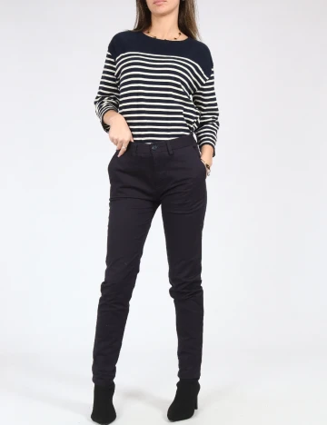 Pantaloni Pull&Bear, bleumarin Albastru