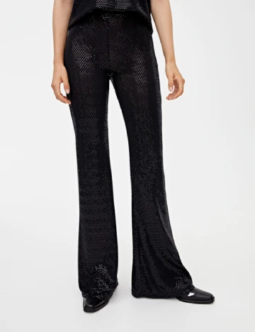 Pantaloni Pull&Bear, negru Negru