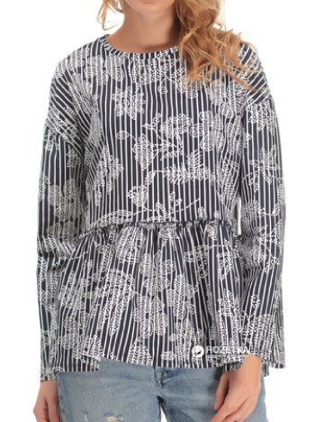 
						Bluza Zara, alb/negru