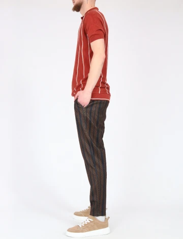 Pantaloni Zara, negru/maro Negru