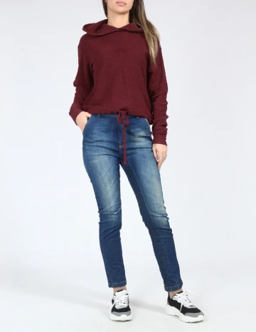 Hanorac Pull&Bear, grena Rosu