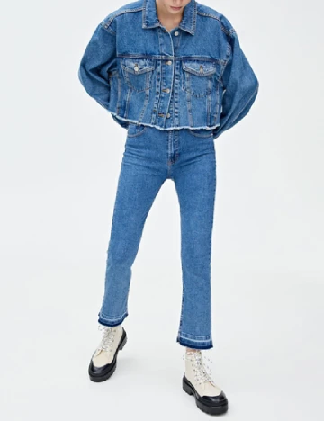 Blugi Pull&Bear, albastru Albastru