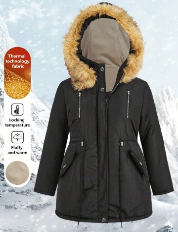 
						Geaca SHEIN CURVE, negru