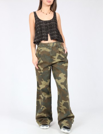 
						Pantaloni Zara, army