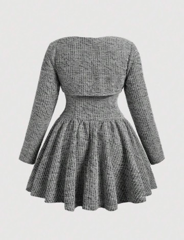 Rochie SHEIN CURVE, gri