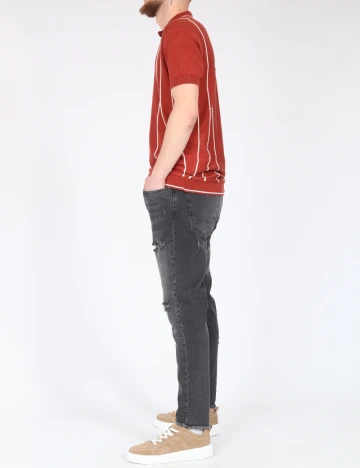 Blugi Zara, gri inchis Gri