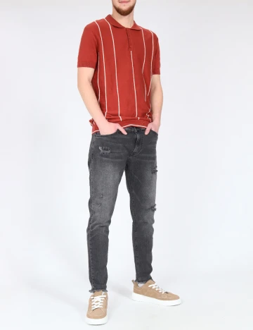 Blugi Zara, gri inchis Gri