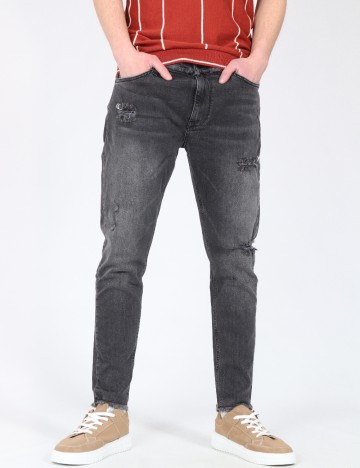 Blugi Zara, gri inchis