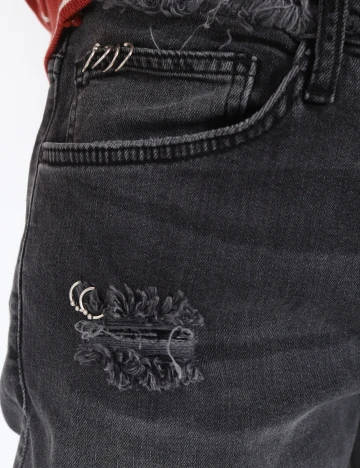 Blugi Zara, gri inchis Gri