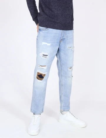 Blugi Zara, albastru Albastru