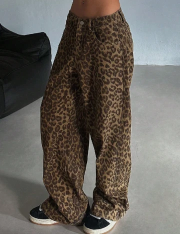 Blugi Dazy, animal print Animal print