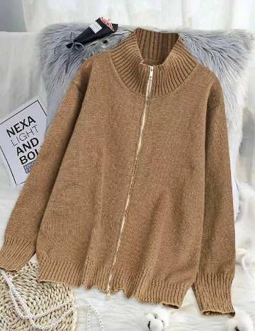 Bluza SHEIN CURVE, maro Maro