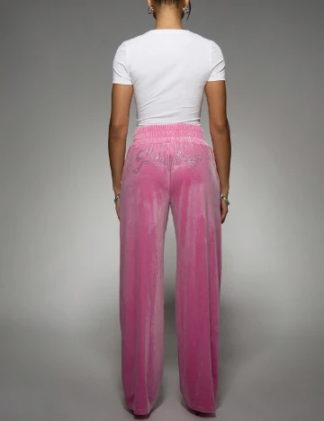 Pantaloni Missguided, roz Roz