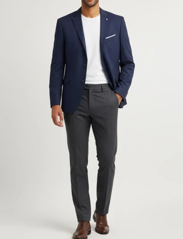 Sacou Zara, bleumarin Albastru